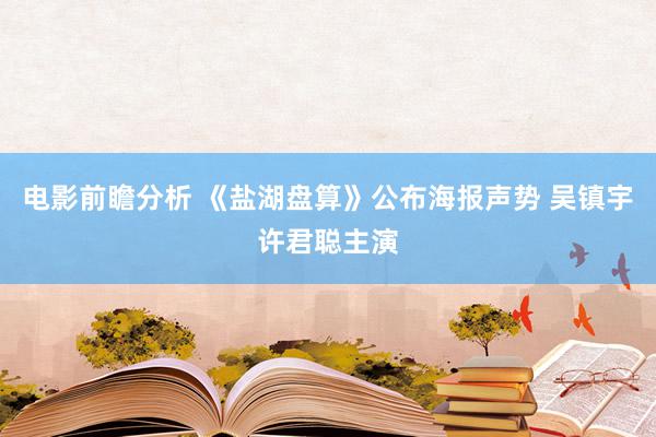 电影前瞻分析 《盐湖盘算》公布海报声势 吴镇宇许君聪主演