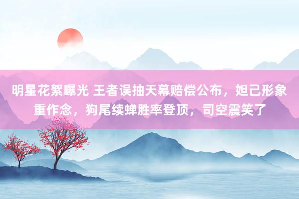 明星花絮曝光 王者误抽天幕赔偿公布，妲己形象重作念，狗尾续蝉胜率登顶，司空震笑了