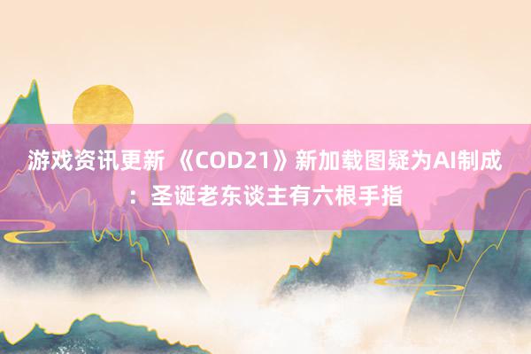 游戏资讯更新 《COD21》新加载图疑为AI制成：圣诞老东谈主有六根手指