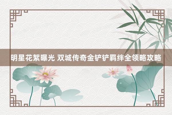 明星花絮曝光 双城传奇金铲铲羁绊全领略攻略